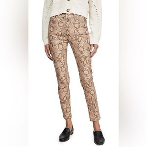 Frame Le High Skinny Crop Animal Print Snake Skin Jeans Size 26